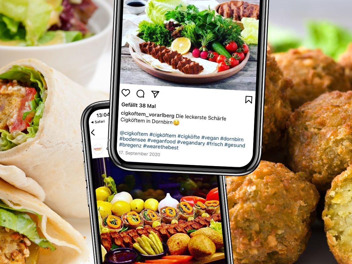 Im Cigköftem Vorarlberg wird eine vielfältige Auswahl an veganen Köstlichkeiten angeboten.