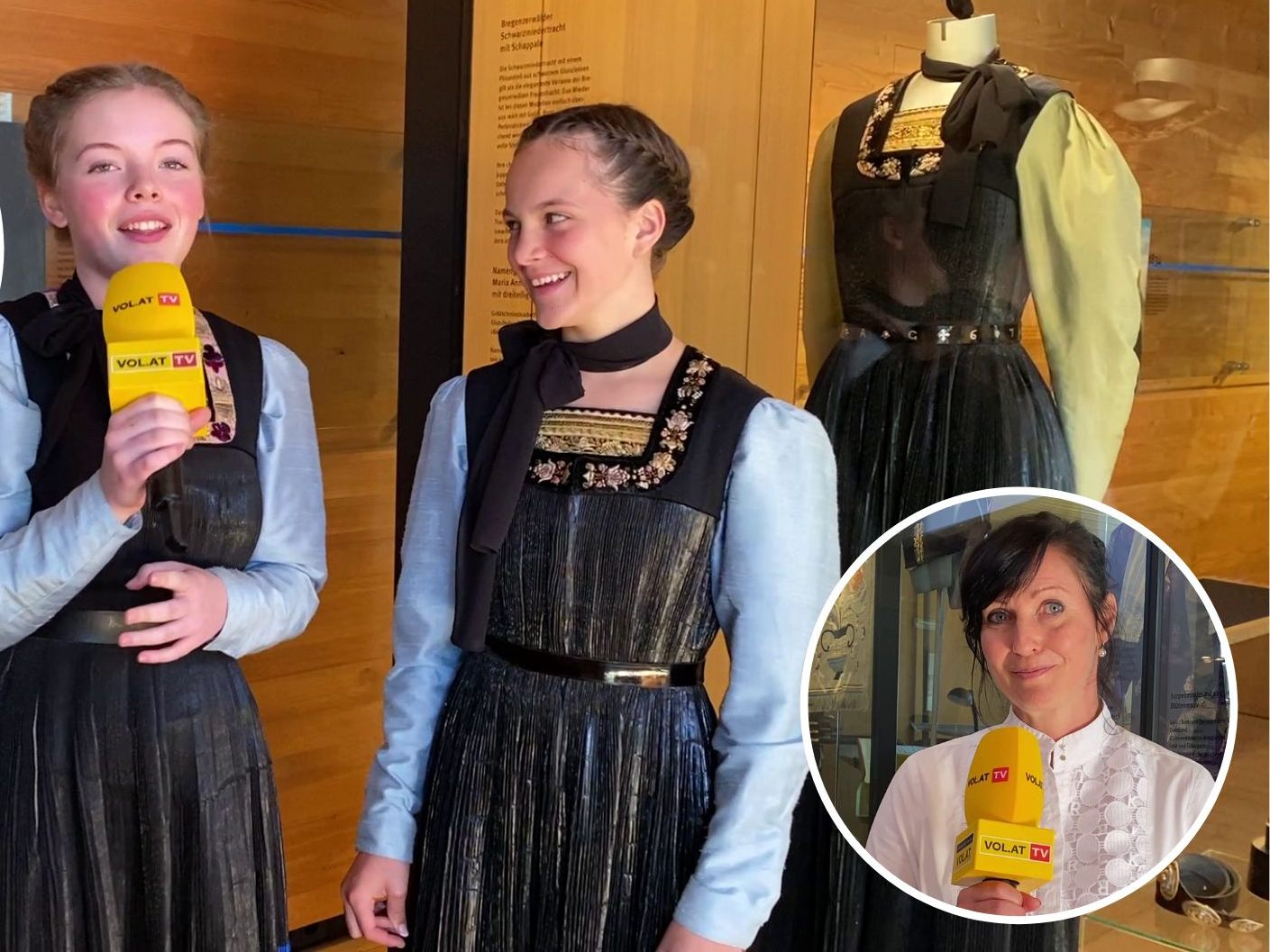 Die Juppenwerkstatt freut, dass immer mehr Junge – darunter Marisa und Sophie – Tracht tragen.