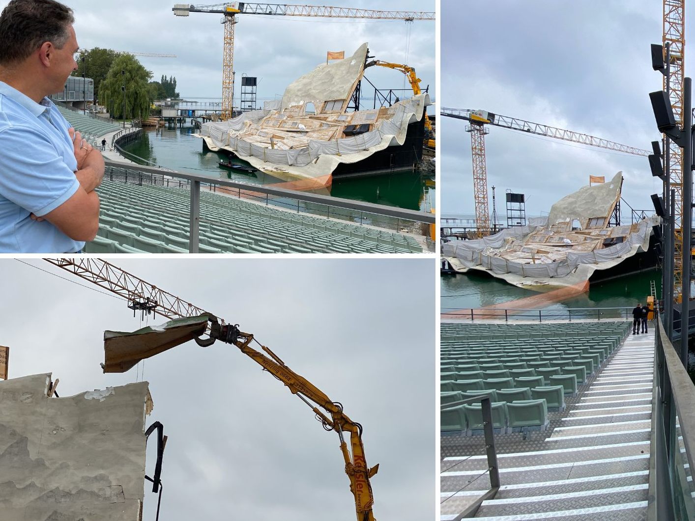 VOL.AT warf mit dem technischen Direktor einen Blick auf die Festspiel-Baustelle.