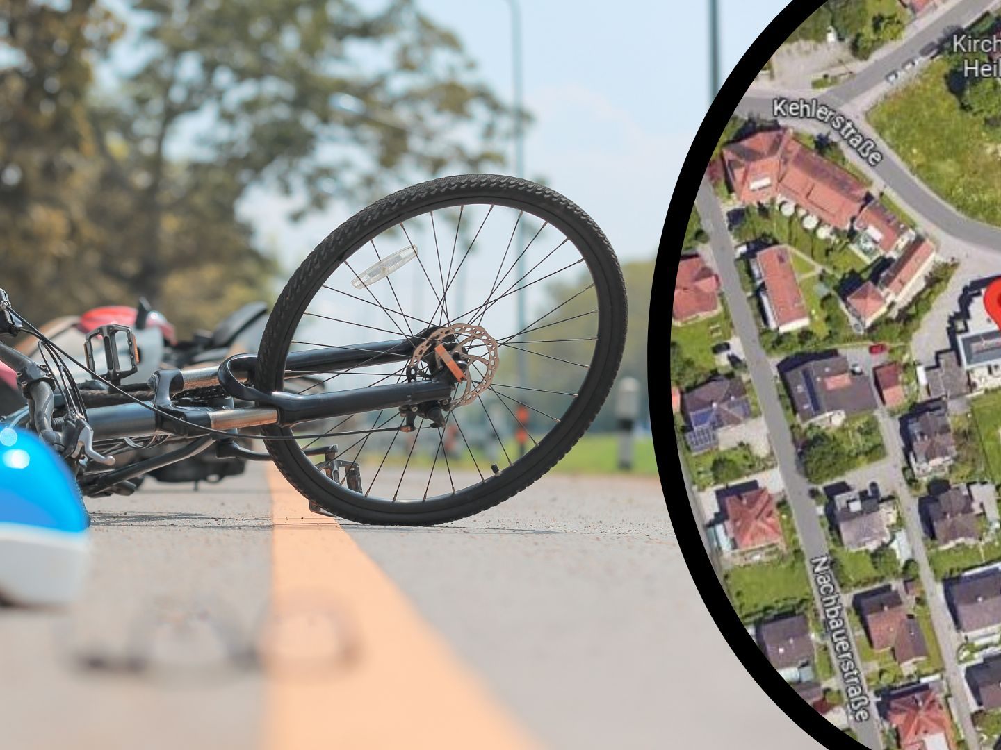 Eine 34-Jährige wurde bei einem Radunfall schwer verletzt.