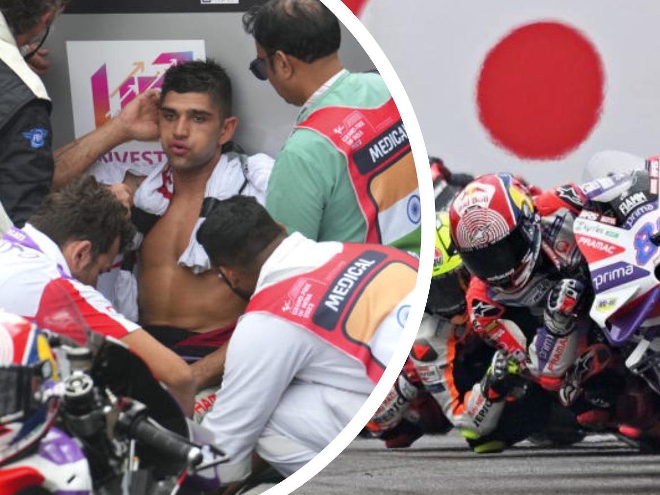 Jorge Martin war nach dem Rennen am Ende seiner Kräfte.