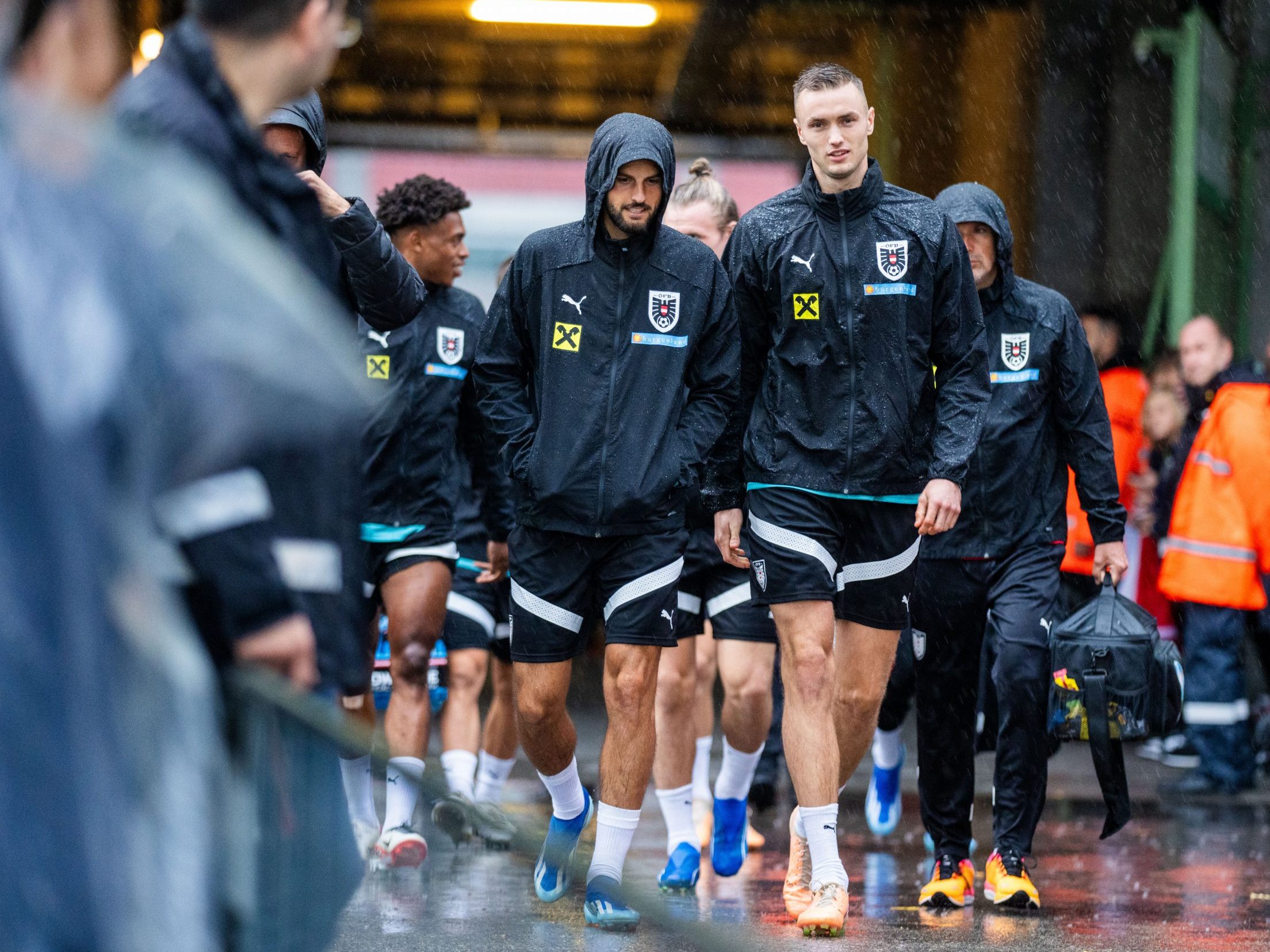 Das ÖFB-Team vor dem Spiel gegen Belgien in Wien.