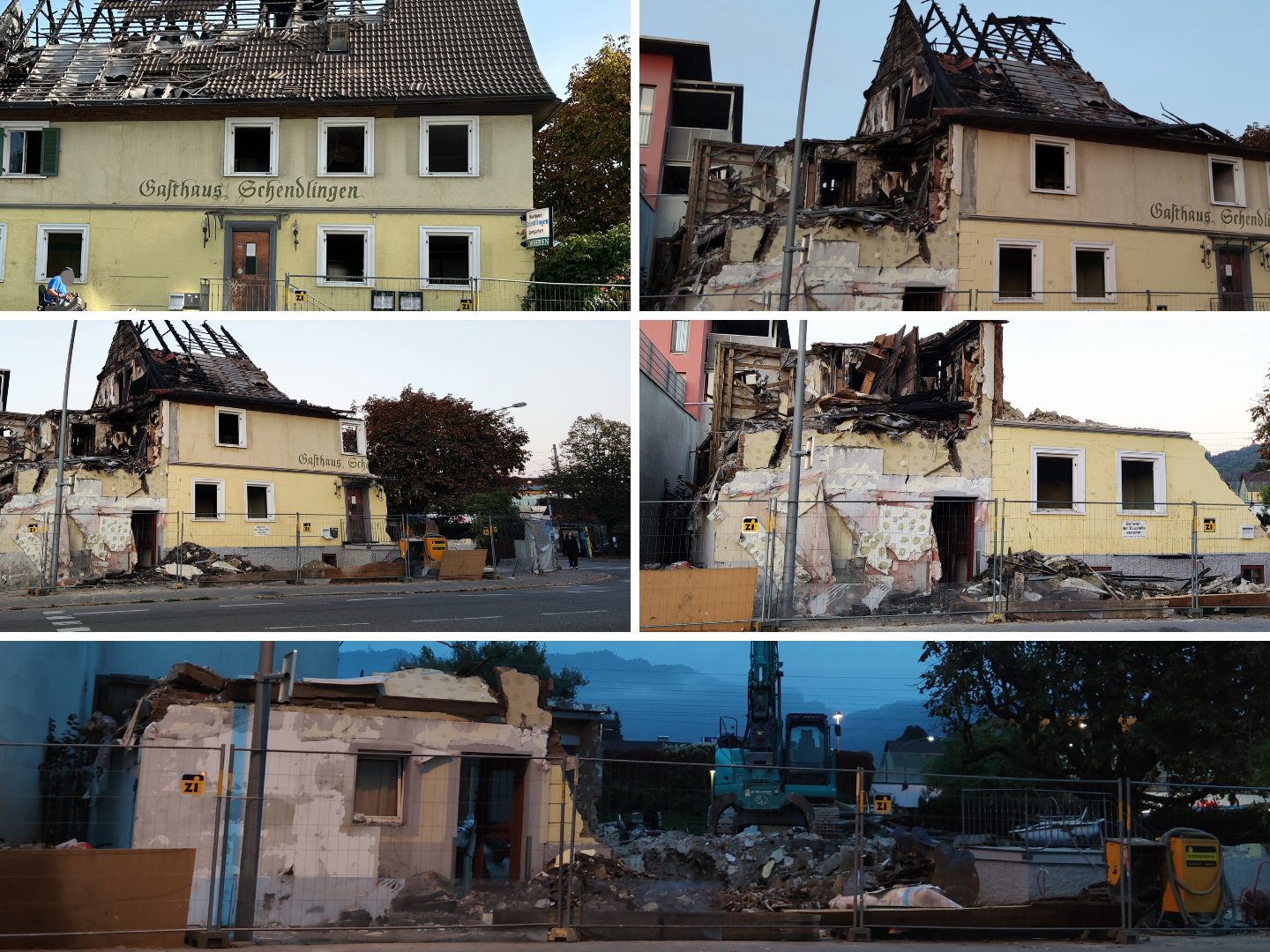 Inzwischen ist vom ehemaligen Gasthaus Schendlingen nicht mehr viel übrig.