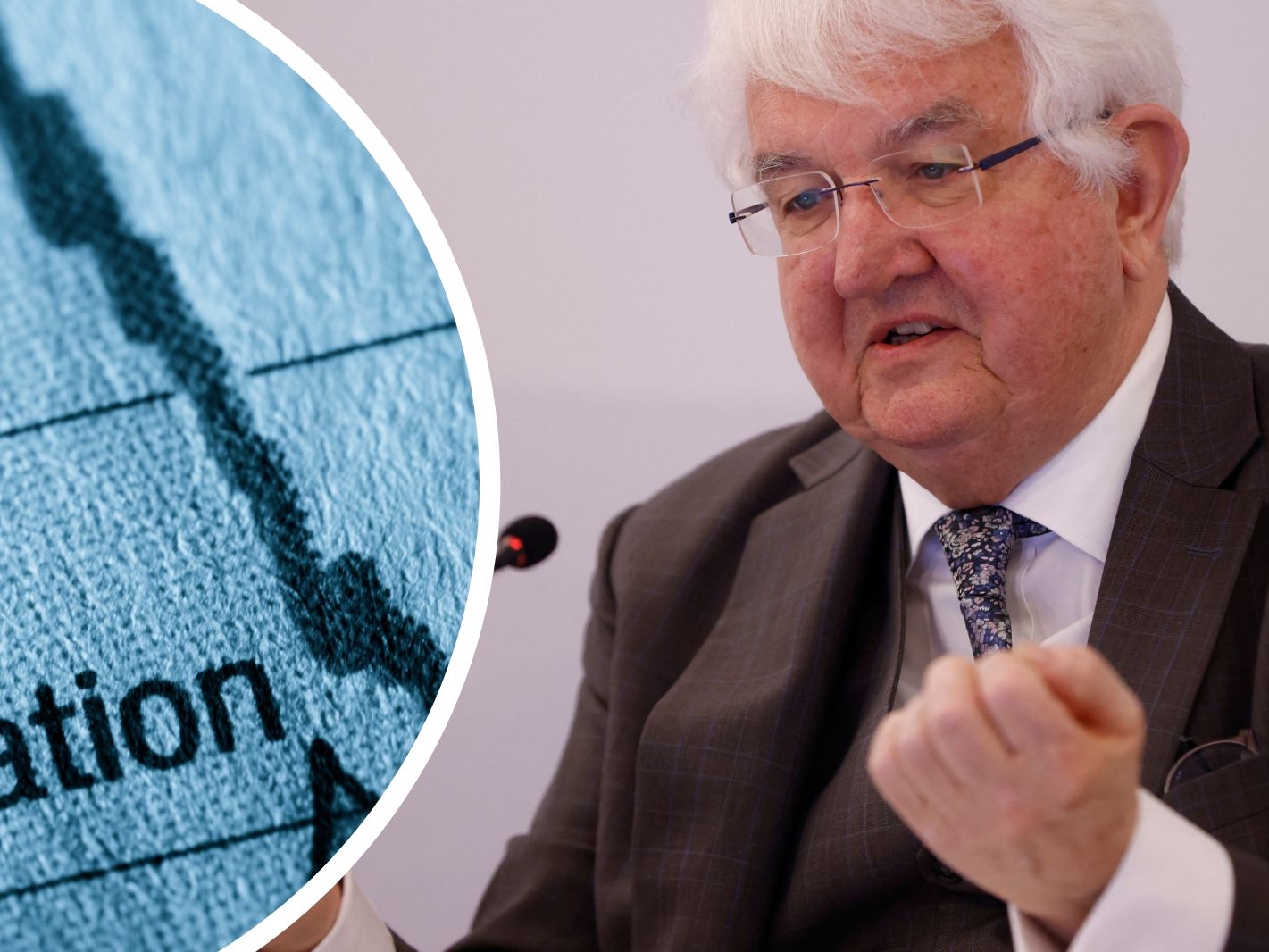 Europa strebt laut Holzmann (Bild) weiterhin zwei Prozent als Ziel bei der Inflation an.