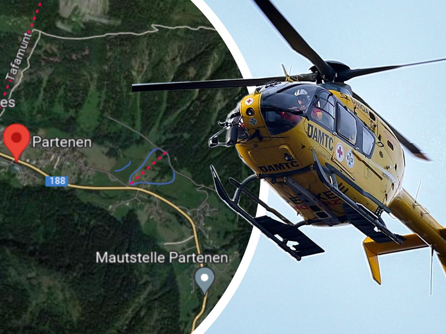Schwerer Unfall in Partenen. (Symbolbild)