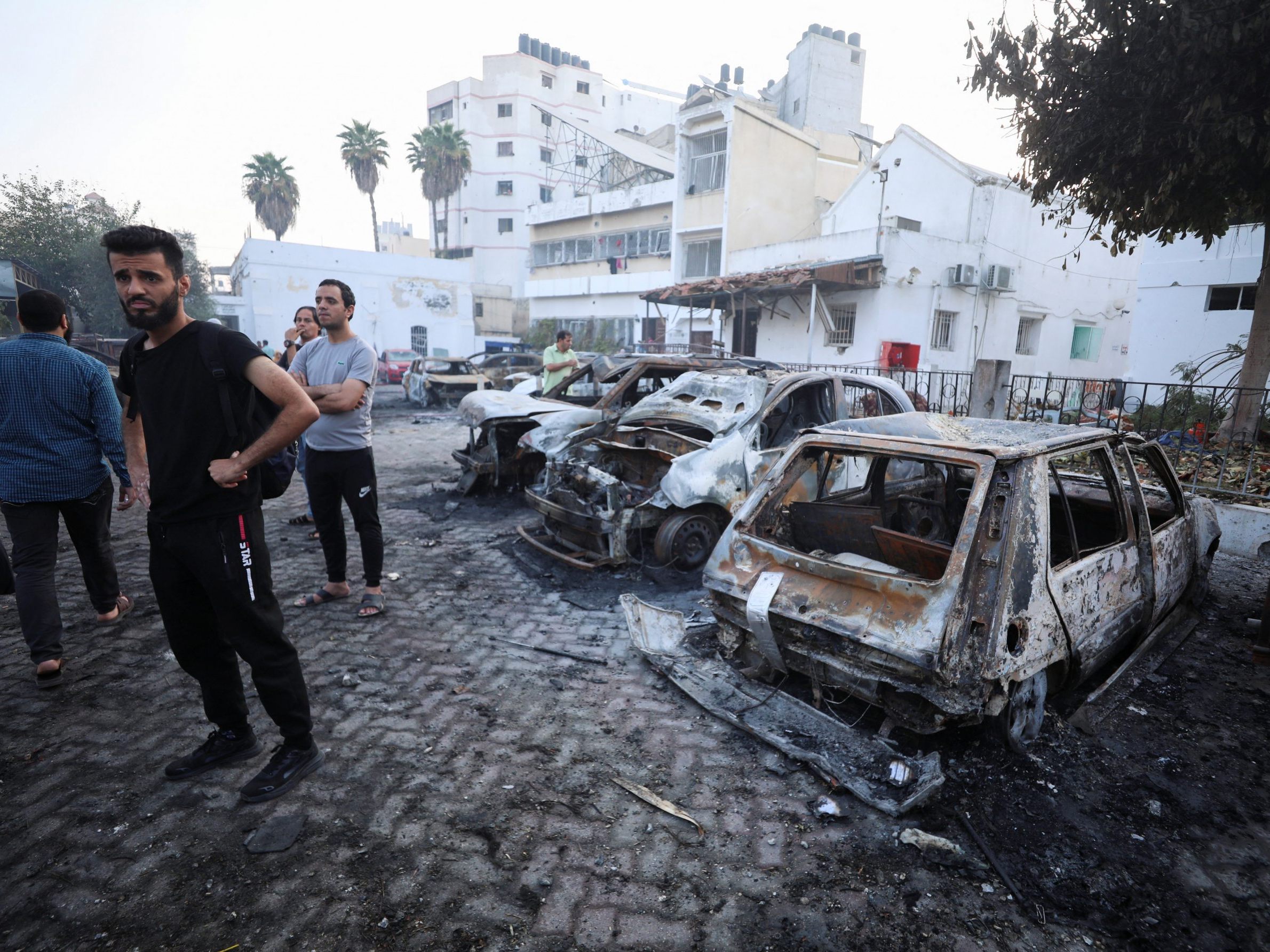 Die Explosion im Al-Ahli-Krankenhaus wurde vermutlich durch eine fehlgezündete Rakete ausgelöst.