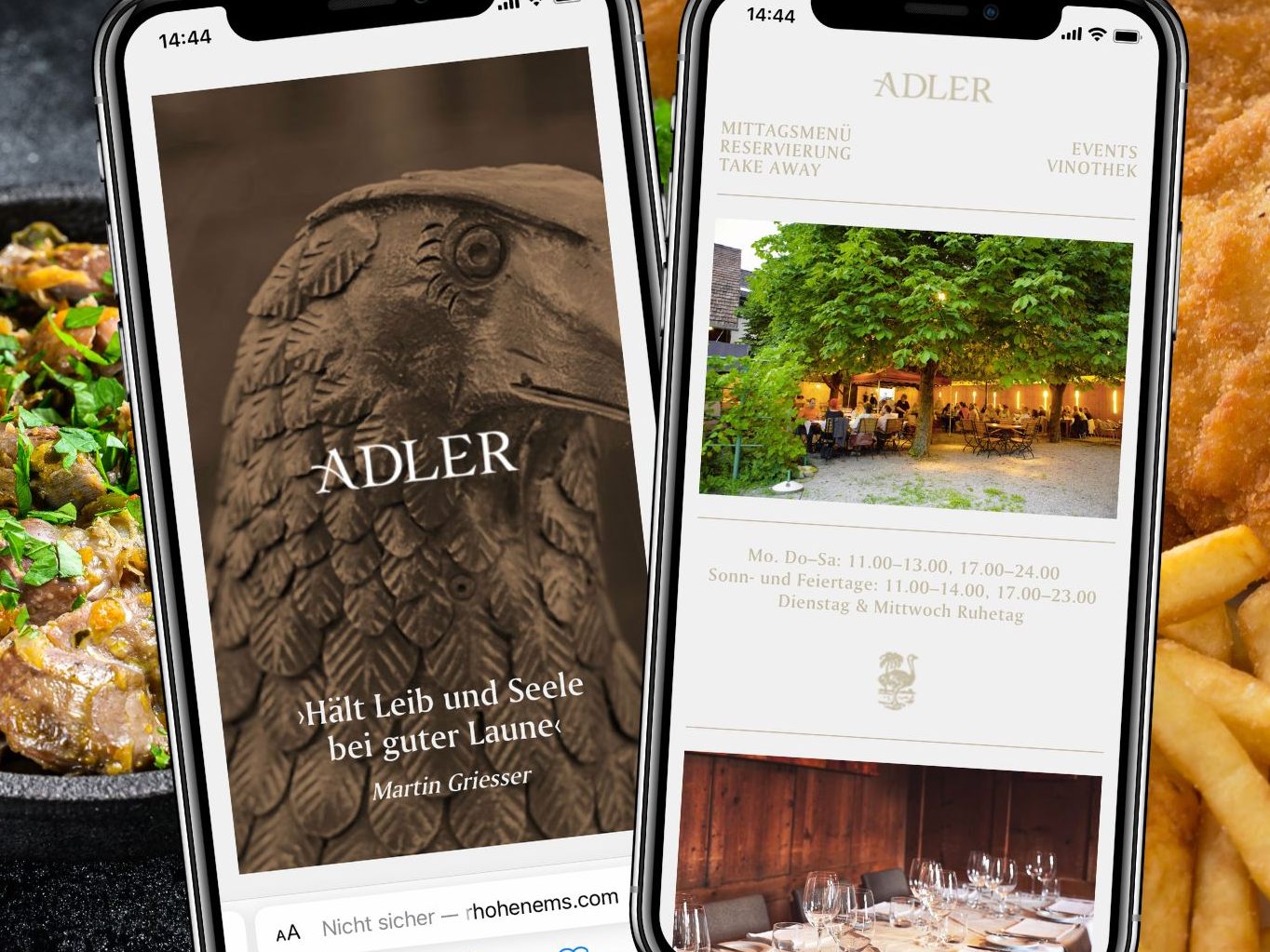 Das Gasthaus Adler zeigt, dass gutes Essen von frischen Zutaten und handwerklichem Geschick lebt.