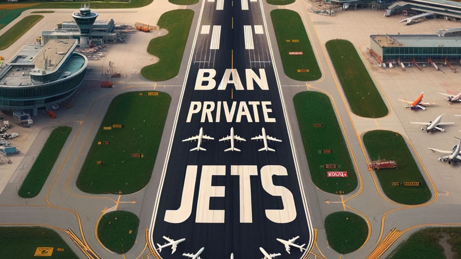 Ban private Jets - Klimaaktivisten 