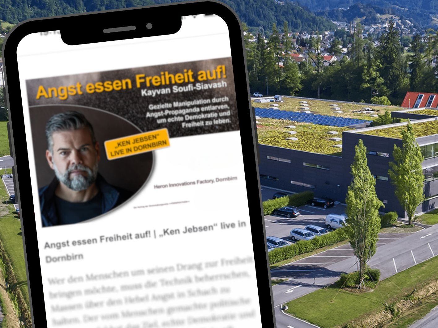 Der wegen angeblich antisemitischen Äußerungen und kruden Verschwörungstheorien ins Visier des Verfassungsschutzes geratene Journalist "Ken Jebsen" bekommt in Dornbirn eine Bühne.