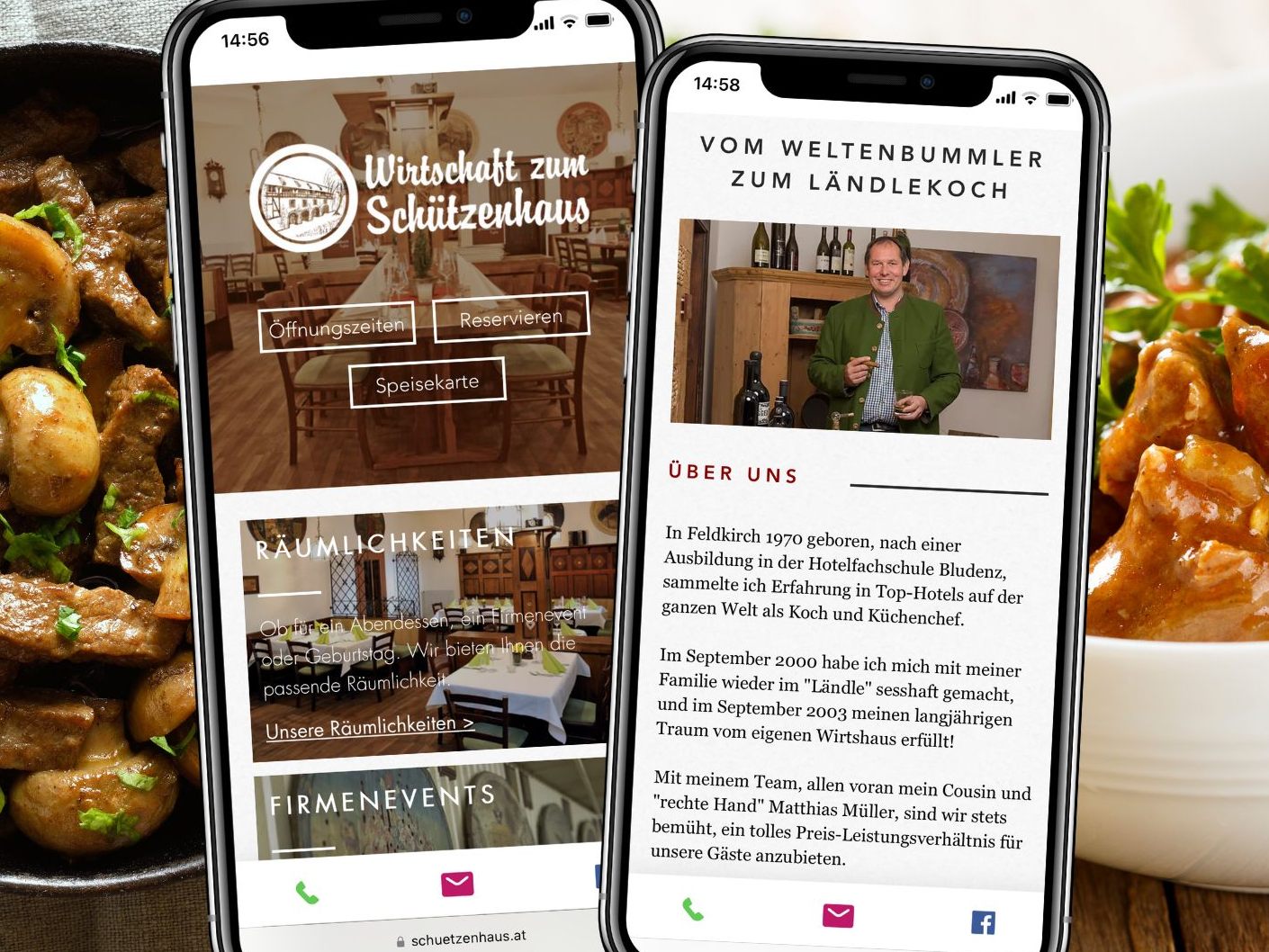 Die Wirtschaft zum Schützenhaus bietet traditionelle und dennoch kreative Gerichte, die auch den verwöhnten Gaumen überzeugen.