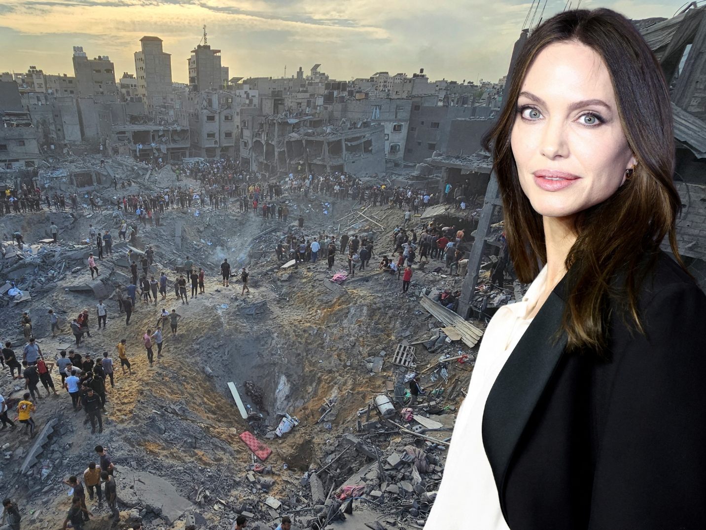 US-Schauspielerin und Oscar-Gewinnerin Angelina Jolie hat Israel angesichts der Luftangriffe im Gazastreifen indirekt vorgeworfen, das abgeriegelte Küstengebiet in ein "Massengrab" zu verwandeln.