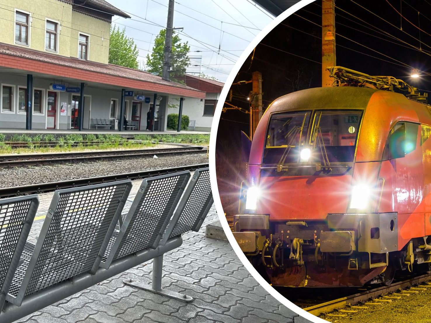 Mann am Bahnhof Götzis von Railjet erfasst und verletzt.