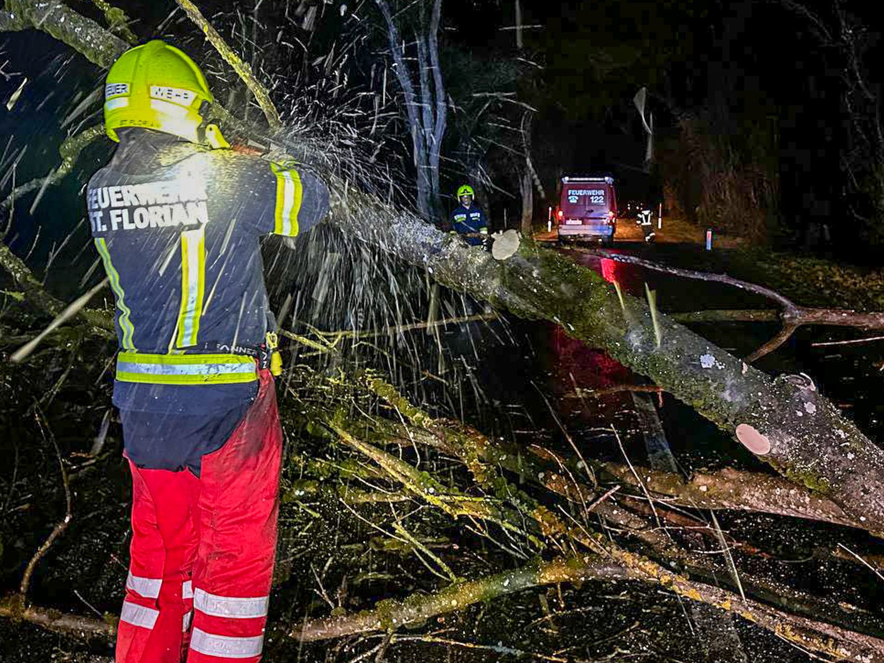 Das Sturmtief "Zoltan" fegte über Österreich hinweg.