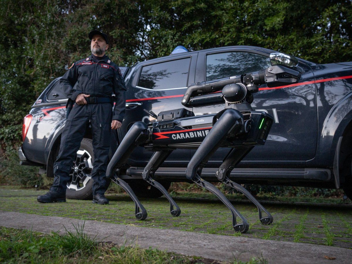 Roboter-Hund "Saetta".