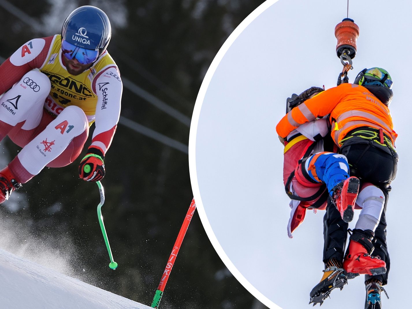 ÖSV-Gesamtweltcup-Hoffnung Marco Schwarz erleidet bei Sturz in Bormio schwere Knieverletzung.