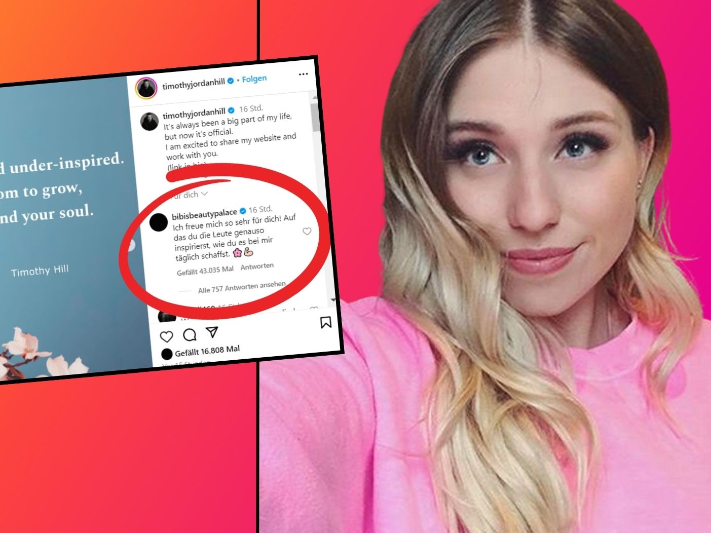 Bibi meldet sich auf Instagram zurück.