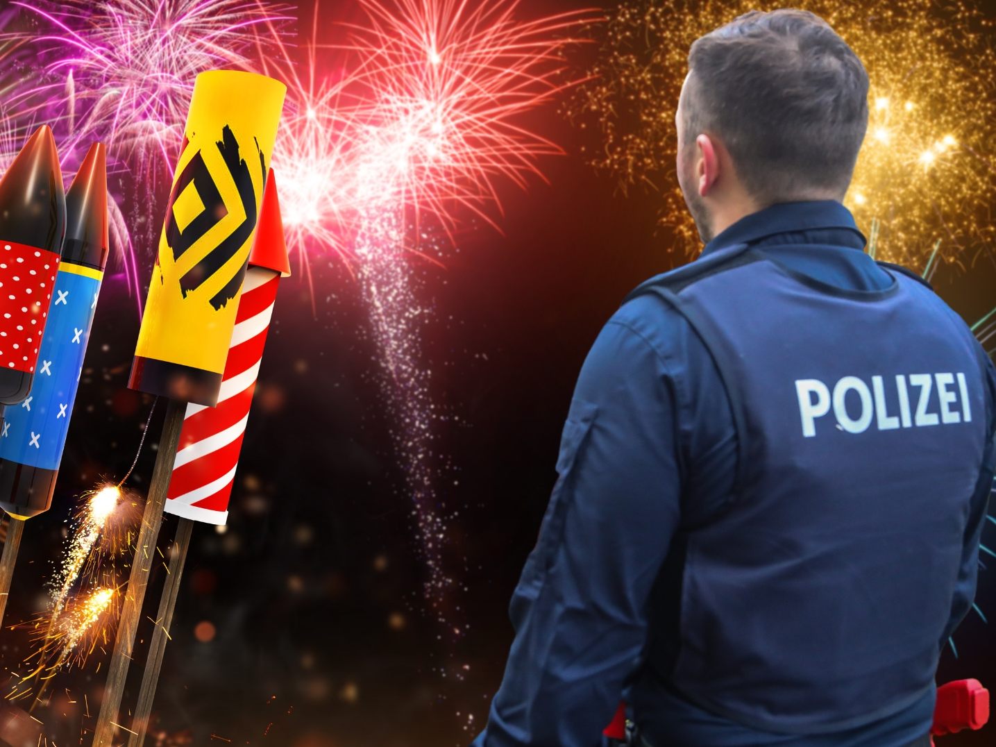 Erhöhte Polizeipräsenz an Silvester.