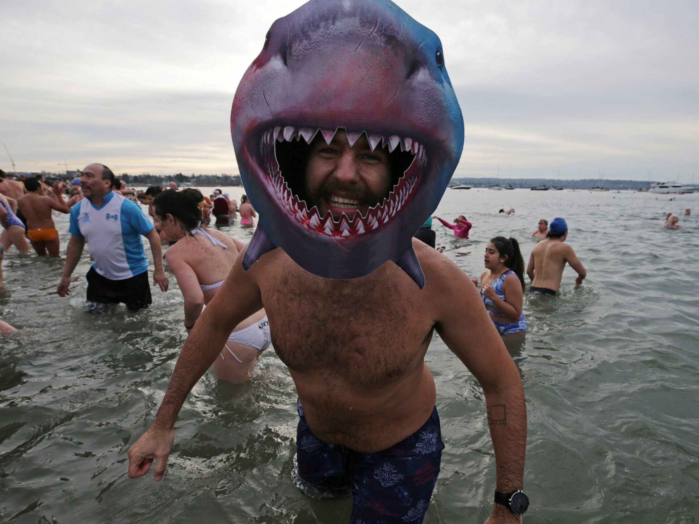 "Polar Bear Swim" in Vancouver.
