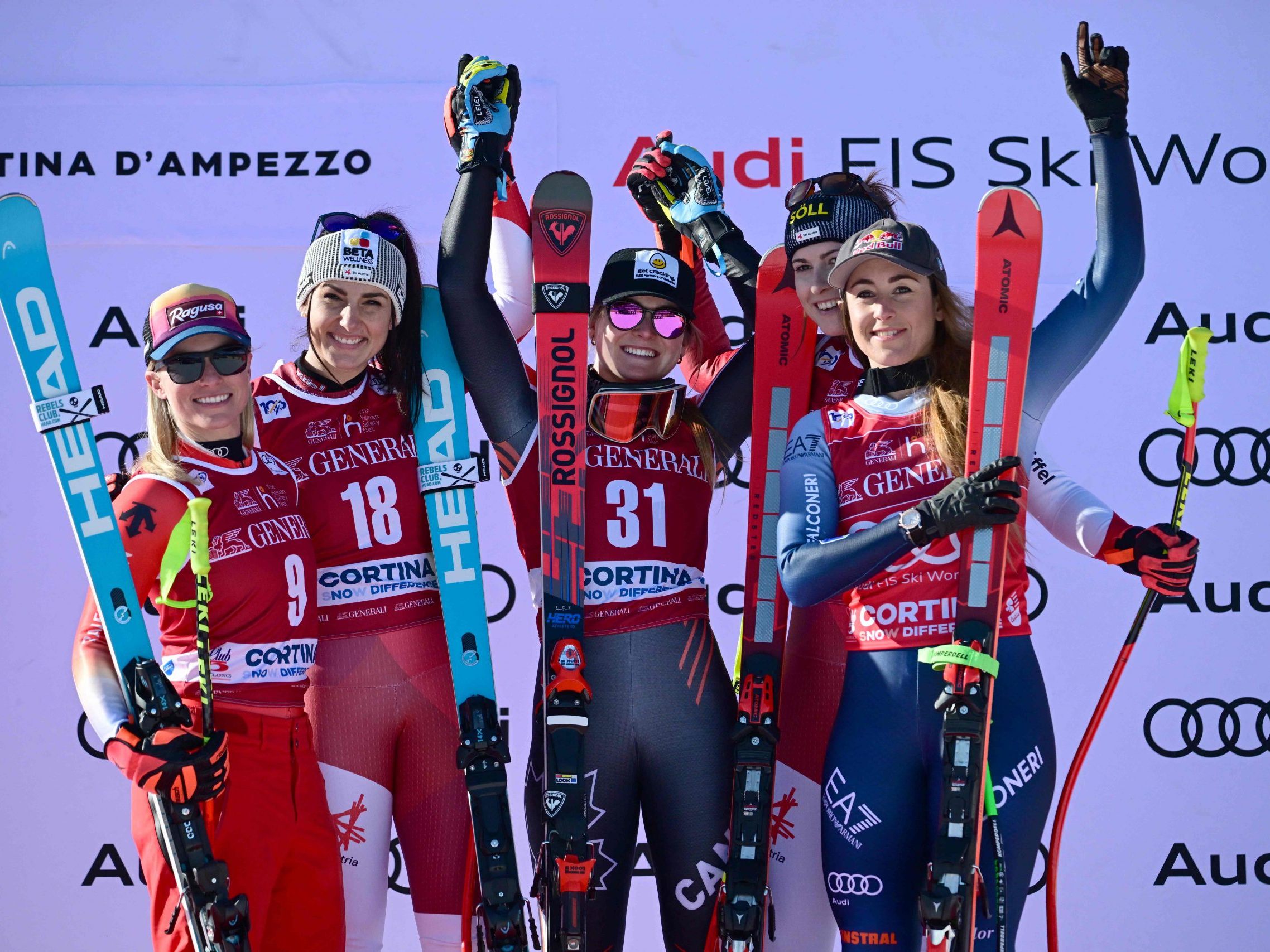 Stephanie Venier gewinnt in Cortina.