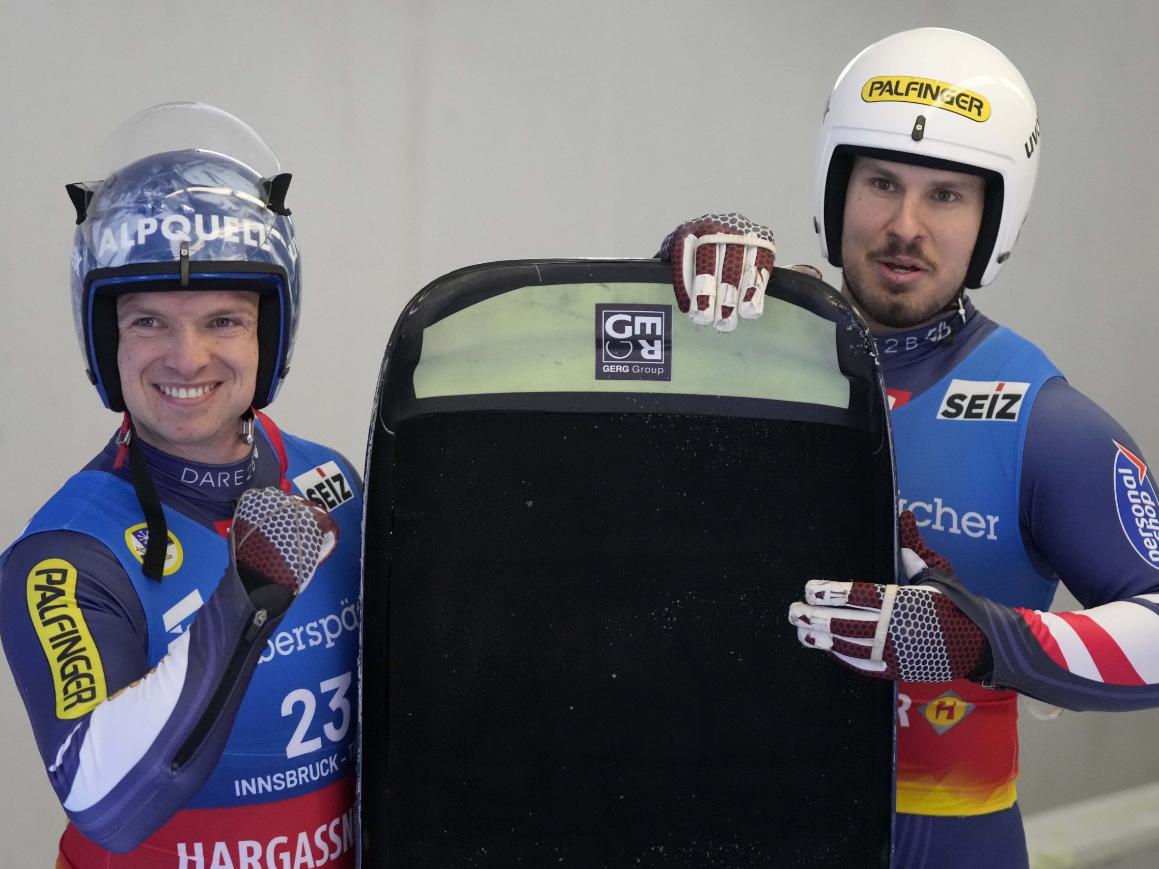 Thoma Steu und Wolfgang Kindl sind Europameister im Doppelsitzer.