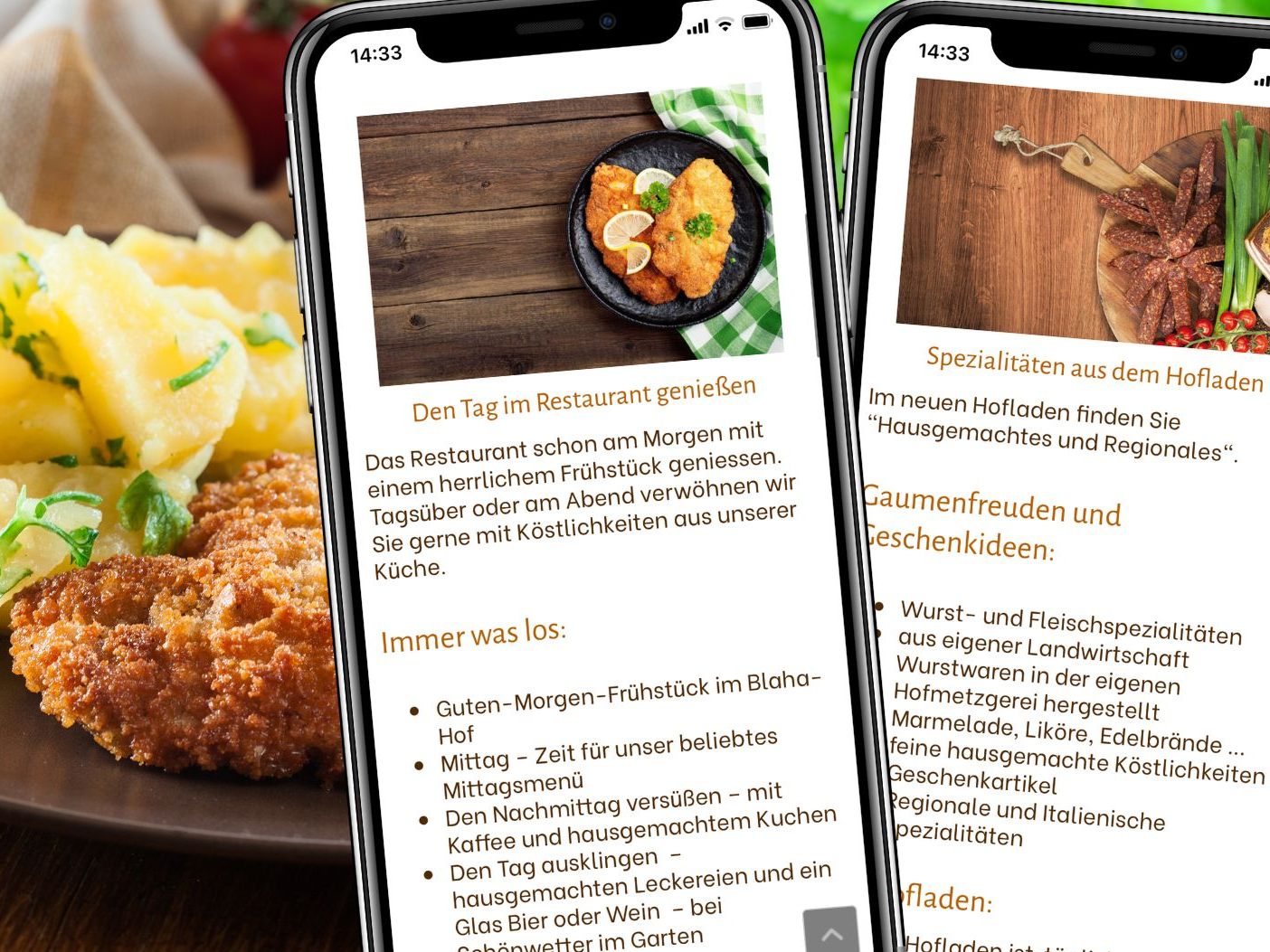 Der Blaha Hof lockt mit herzhaften Hauptgerichten und süßen Leckereien.