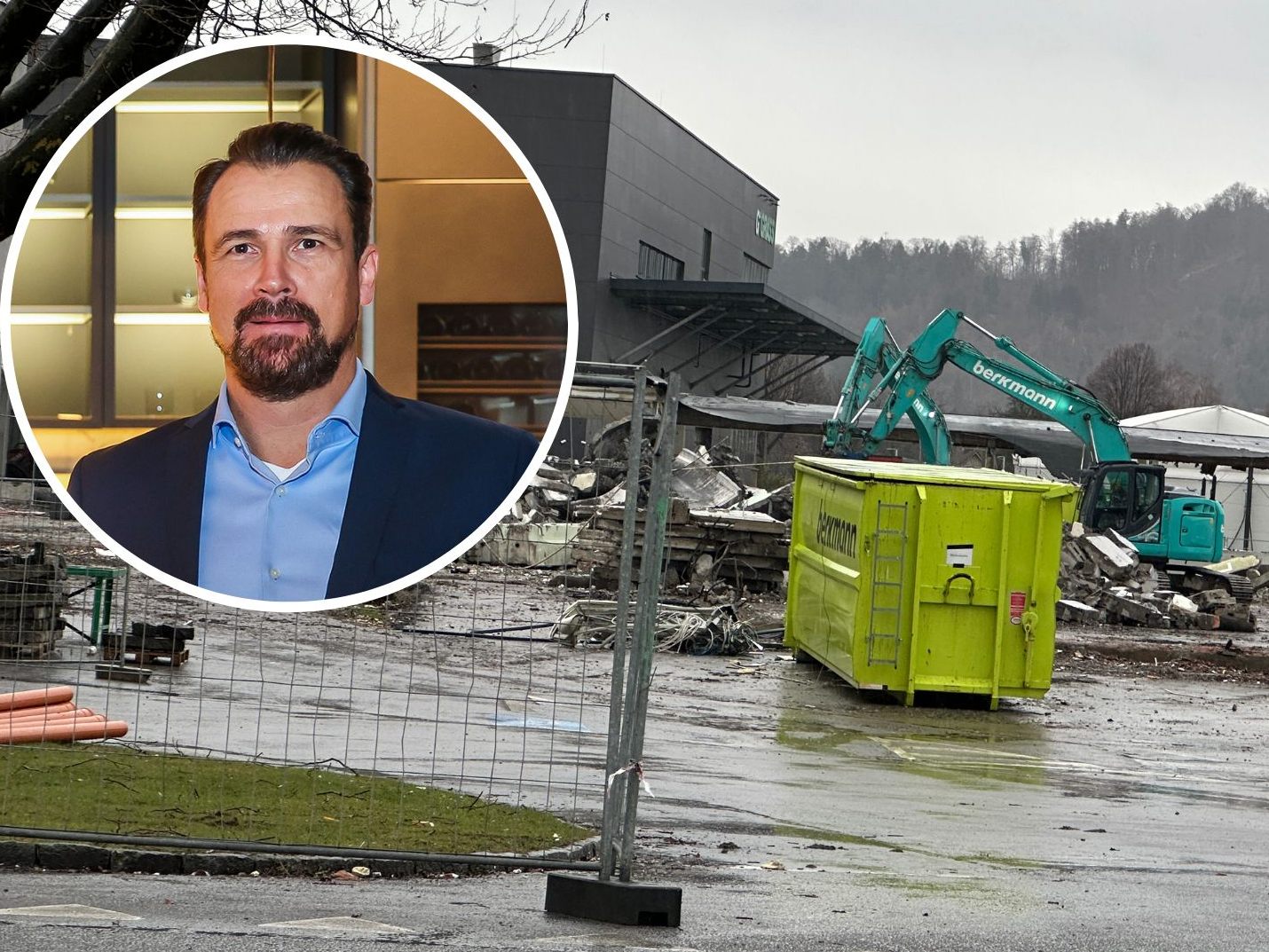 Bei Grass in Höchst gibt es derzeit eine große Baustelle.