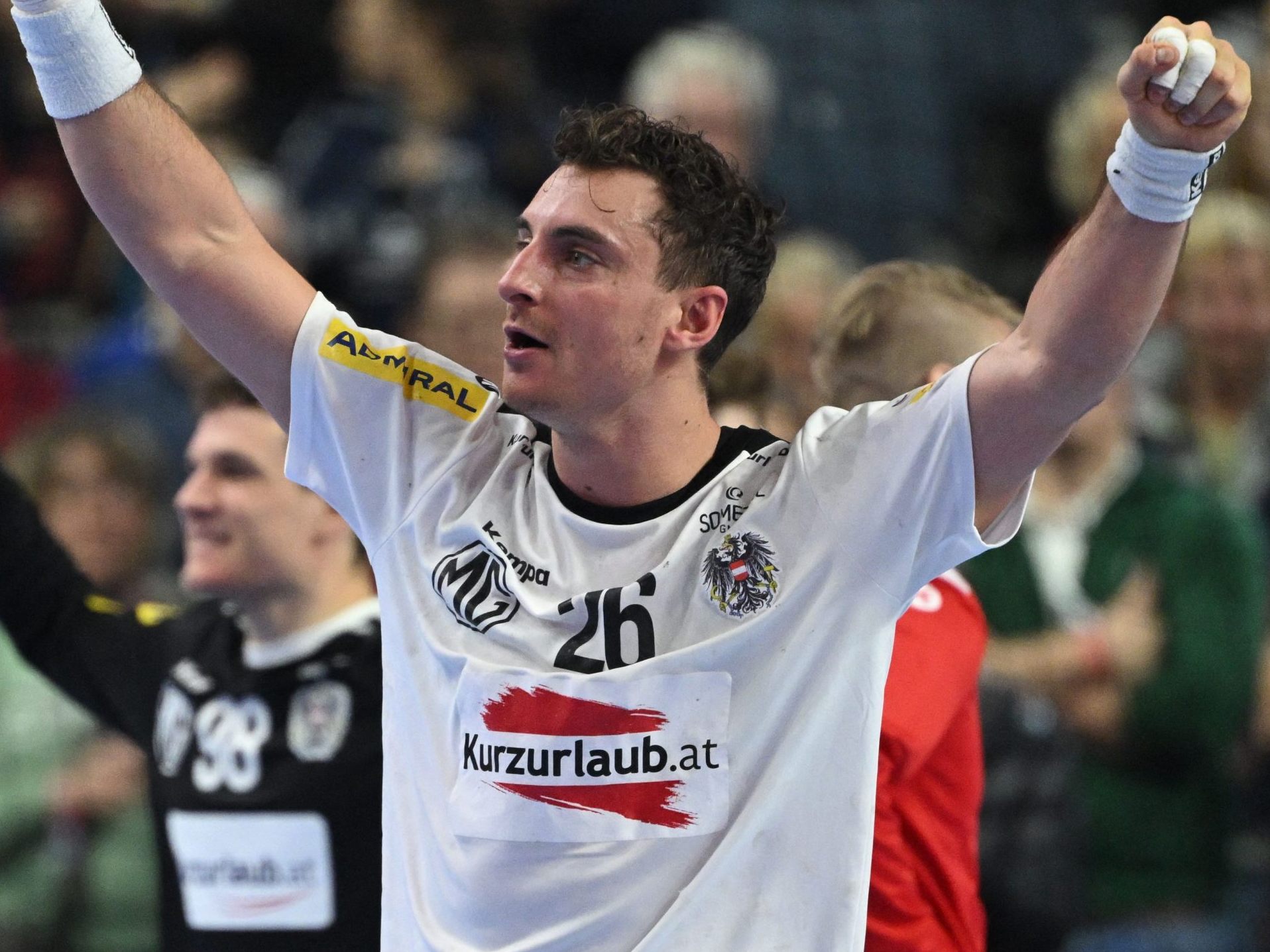 Der Bregenzer Lukas Herburger hatte mit dem ÖHB-Team gegen Ungarn allen Grund zum Jubeln.