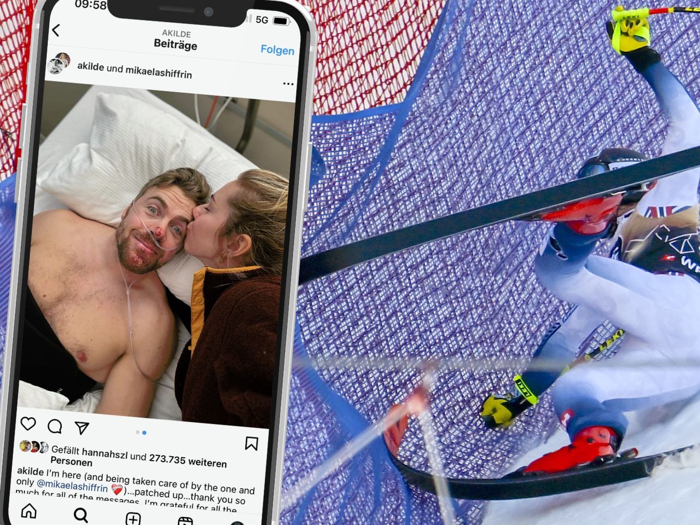 Skistar Aleksander Aamodt Kilde wurde nach einem schweren Sturz in der Abfahrt von Wengen in Bern operiert.