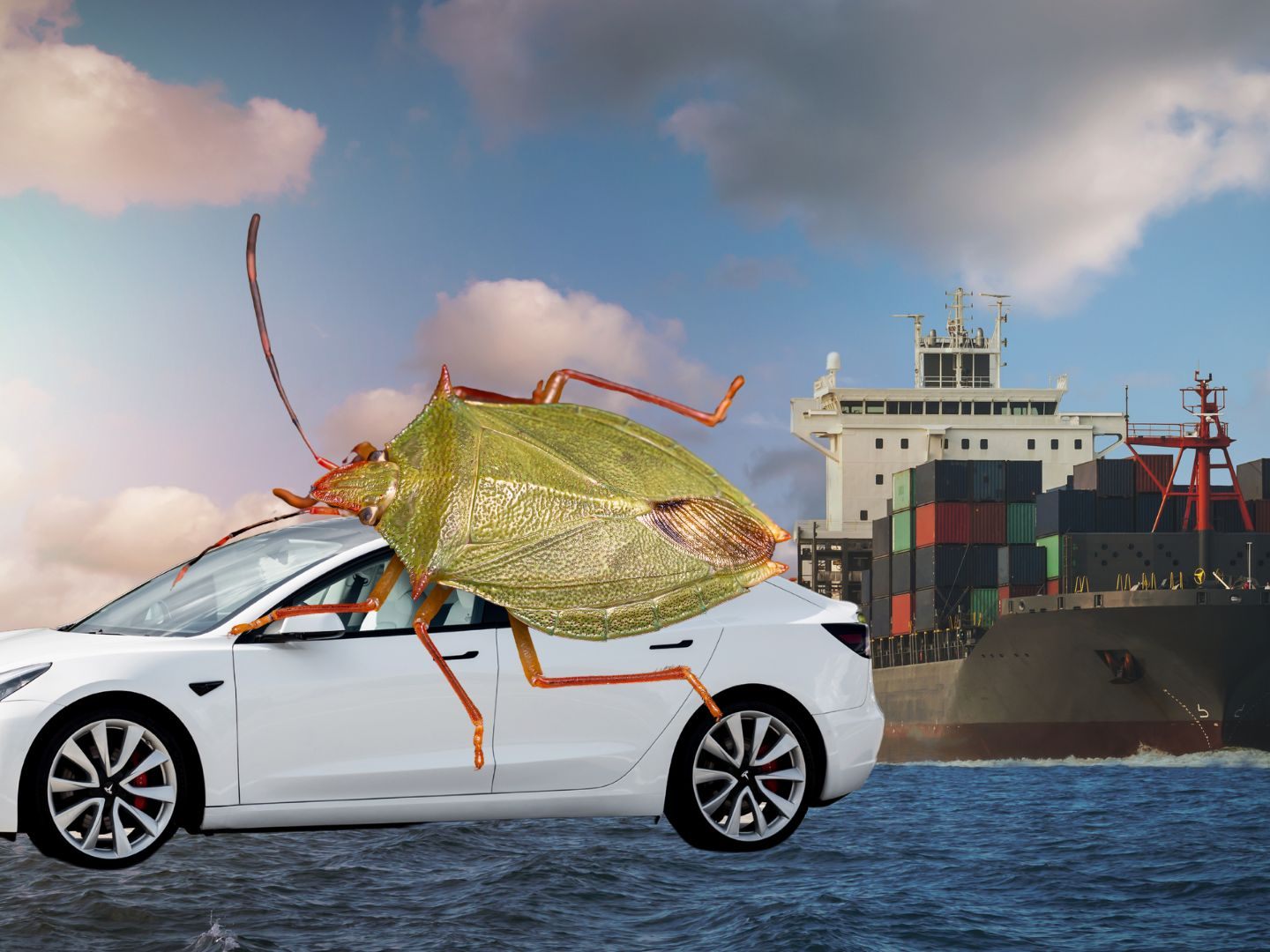Tausende australische Kunden warten auf ihre Tesla-Fahrzeuge, nachdem ein Frachter aufgrund einer biologischen Gefährdung durch Stinkwanzen nach China zurückgeschickt wurde.