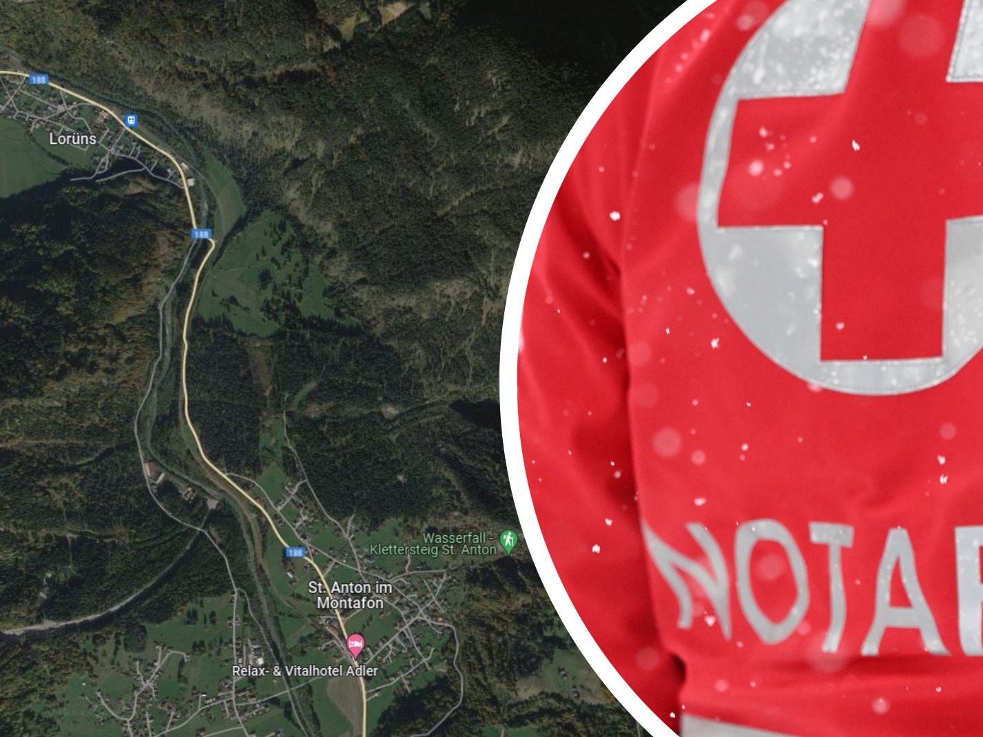 Drei Personen mussten nach dem Unfall ins LKH Feldkirch eingeliefert werden.
