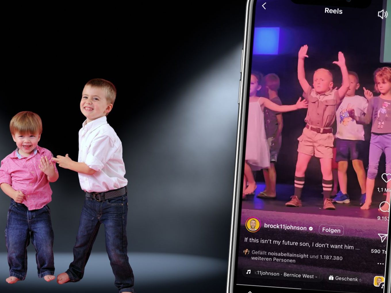 Ein kleiner Junge wird zum Star, indem er auf einer Bühne umgeben von anderen Kindern mit großer Begeisterung und Talent tanzt, und begeistert damit das Publikum und Online-Zuschauer.