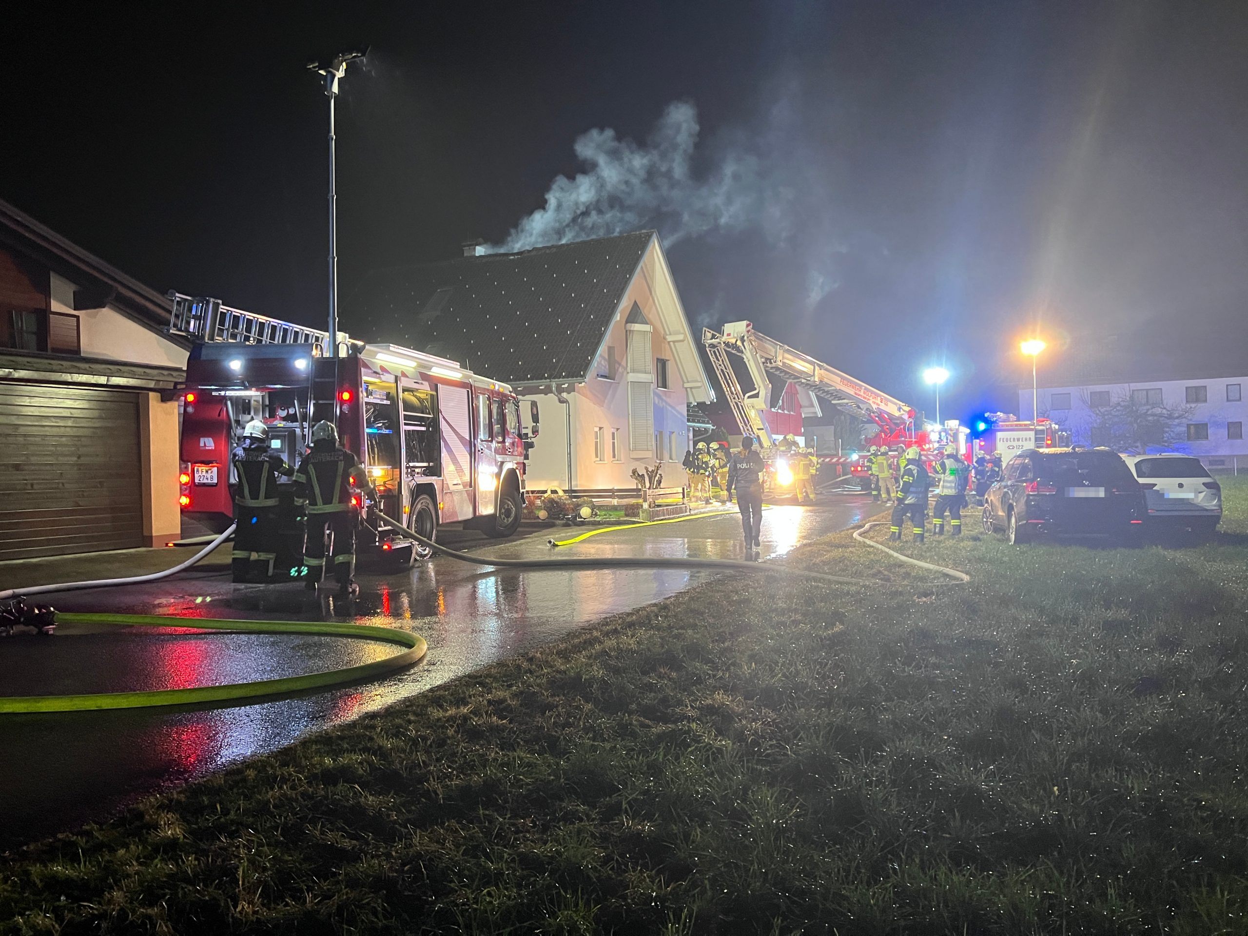 Einsatz für die Feuerwehr in Lauterach.