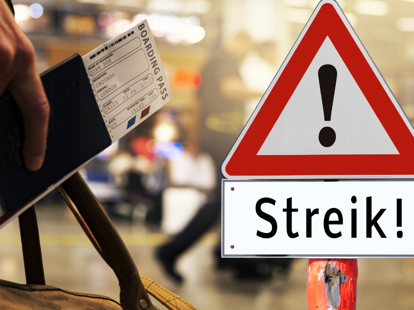 Der geplante eintägige Streik beim Sicherheitspersonal wird am Donnerstag die deutschen Flughäfen größtenteils lahmlegen. (Symbolbild)