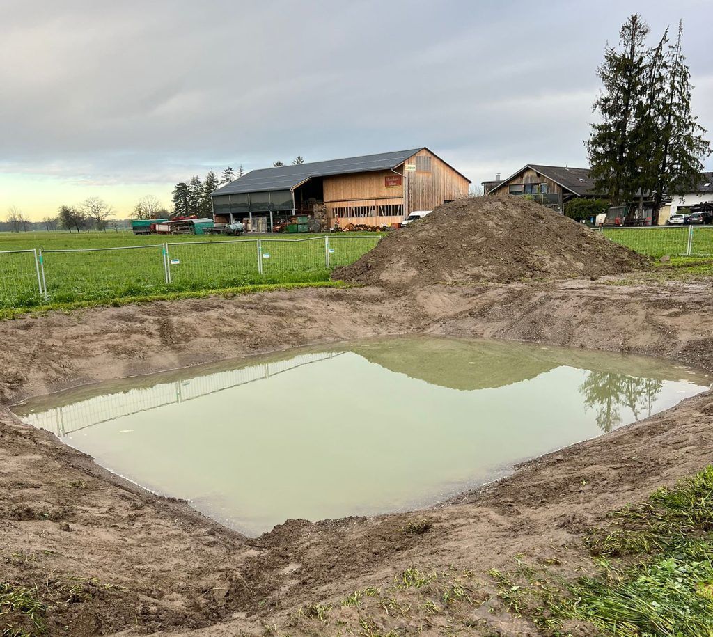 Ein Versuchssee soll ausloten, ob an dieser Stelle ein Badesee möglich ist.
