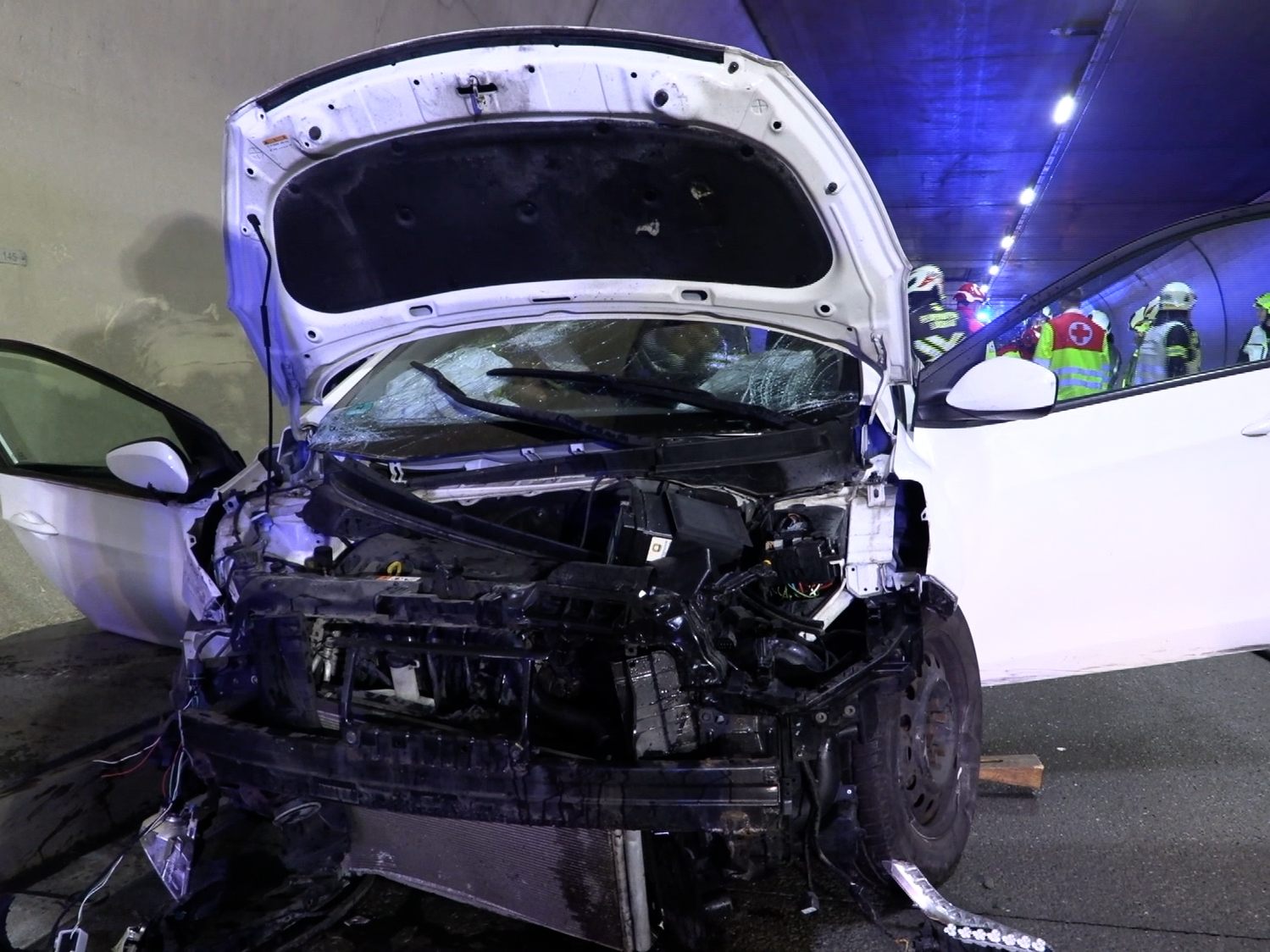 Schwerer Unfall im Pfändertunnel.