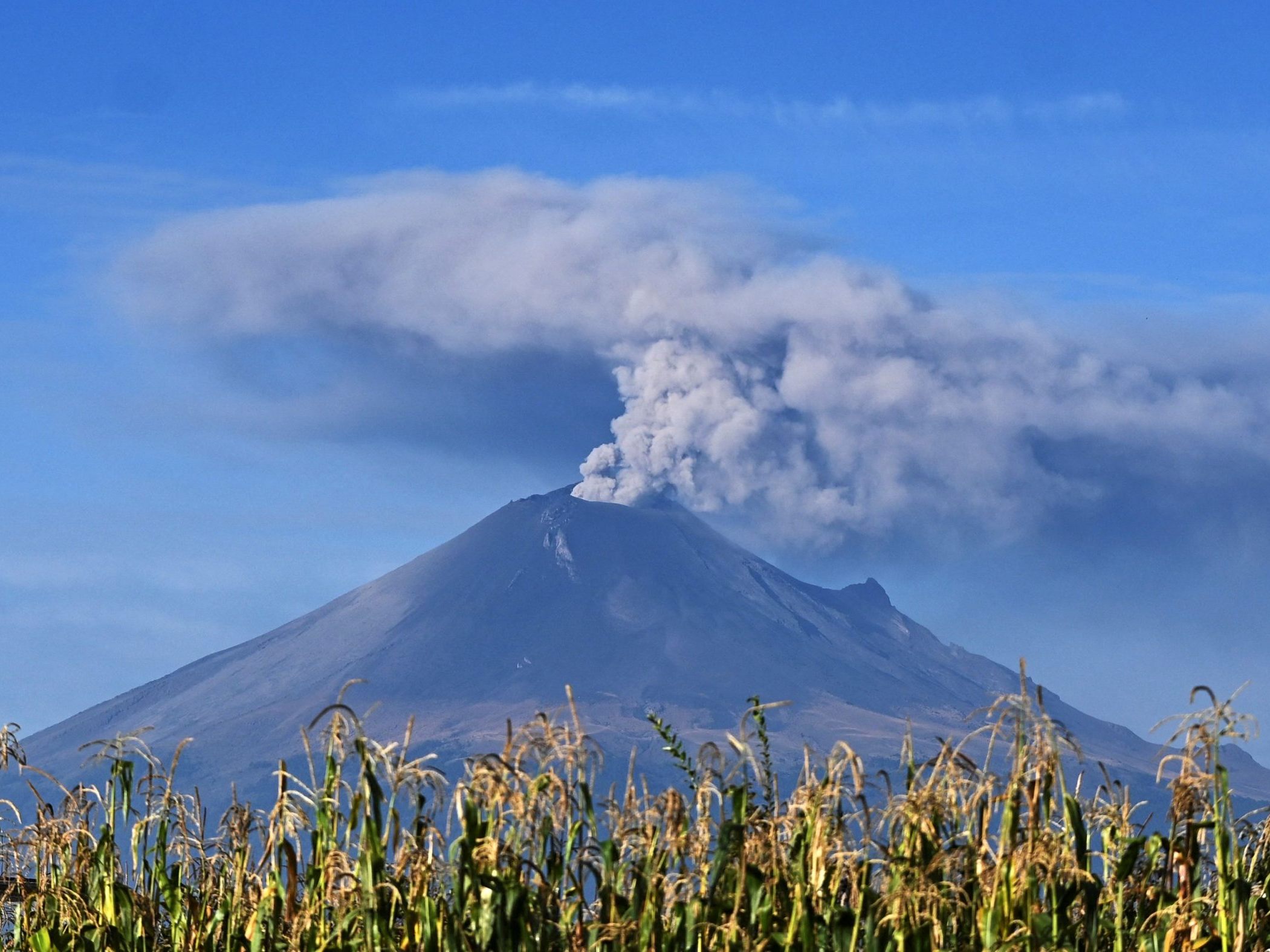 Die Aschewolke am Vulkan Popocatepetl sorgte für Flugausfälle.