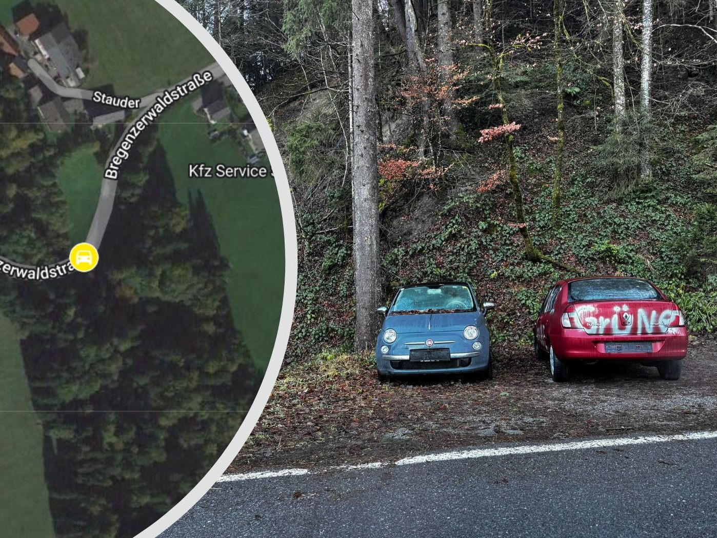 Wer hat diese Autos hier abgestellt?