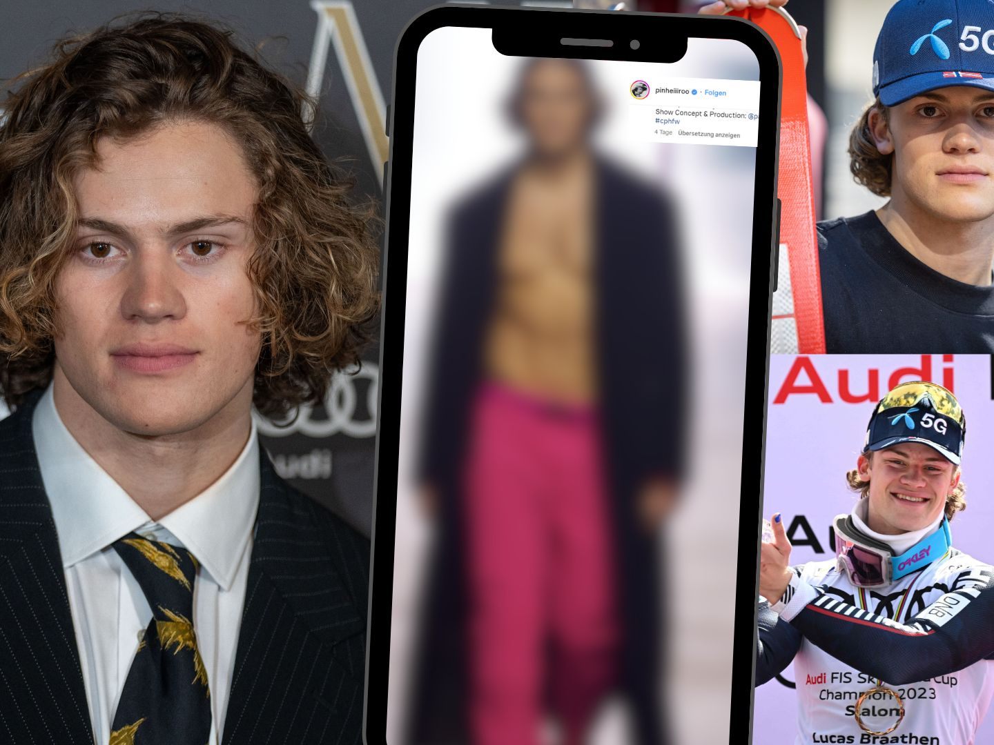 Der ehemalige Skirennläufer Lucas Braathen versucht es jetzt mit dem Modeln