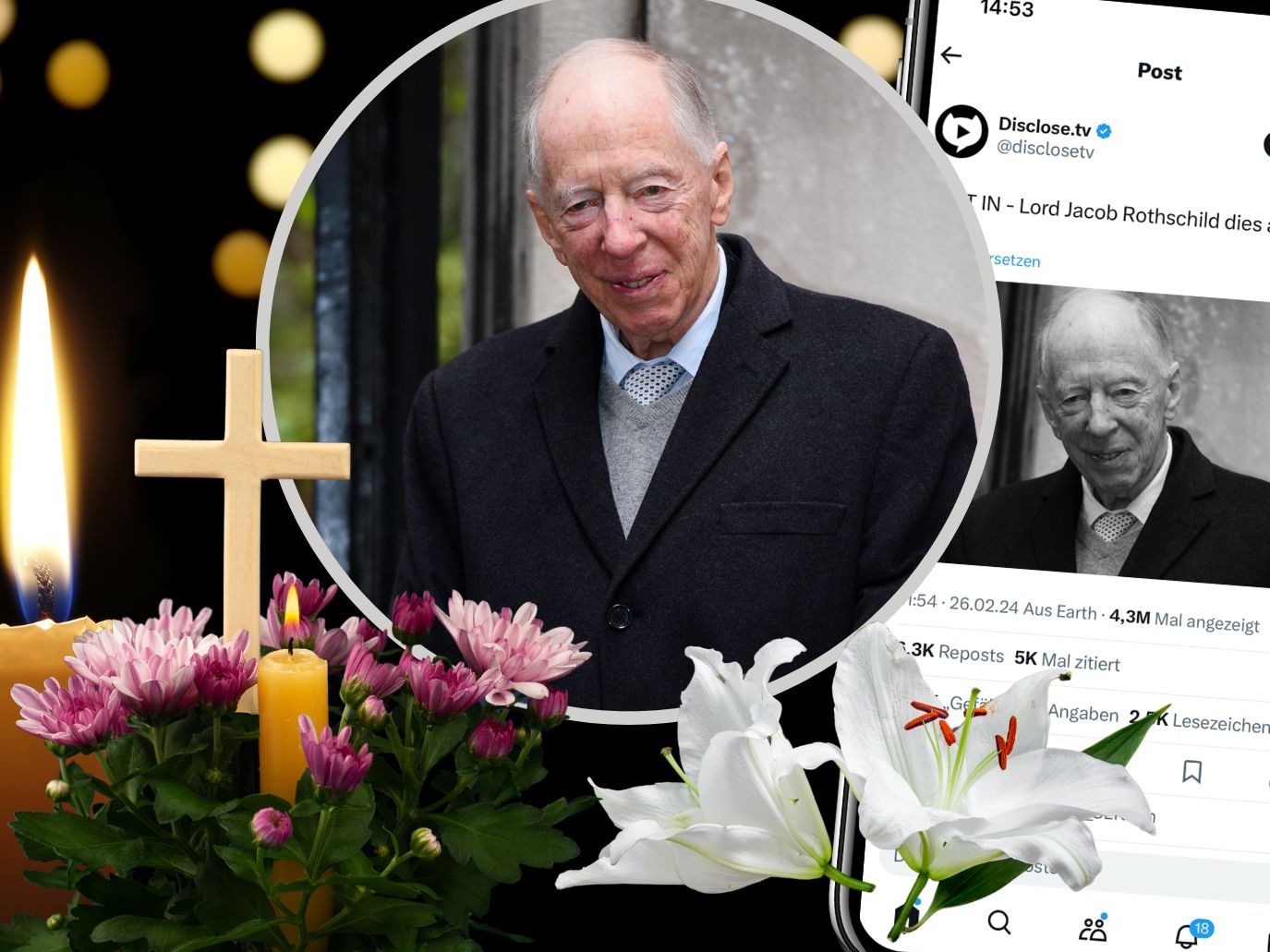 Lord Jacob Rothschild, eine der prägendsten Figuren der berühmten Rothschild-Familie, ist im Alter von 87 Jahren verstorben.
