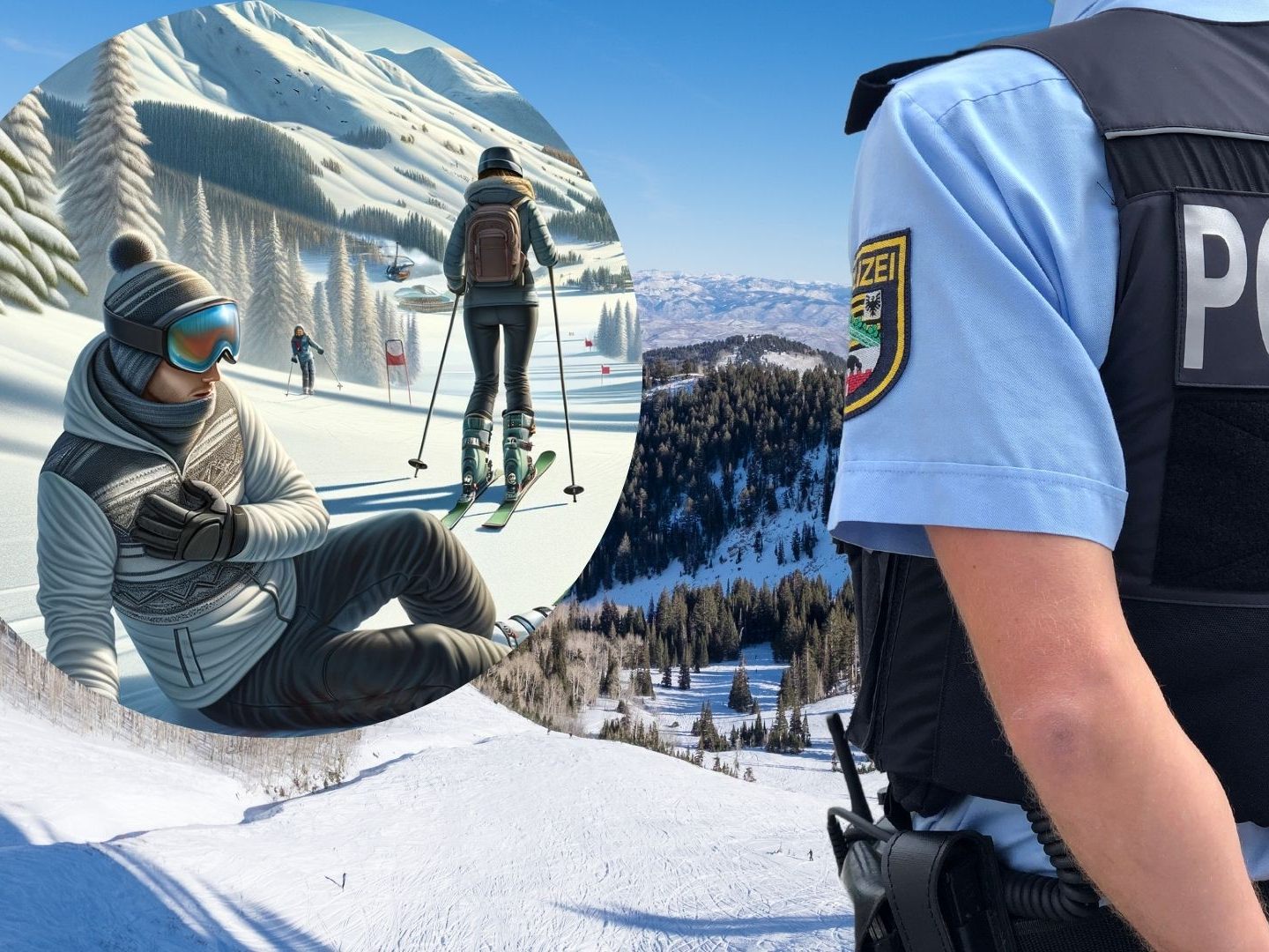 Skifahrer nach Kollision verletzt.