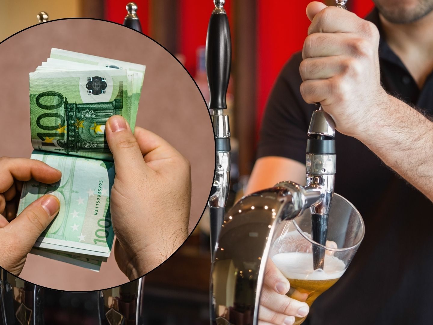 Versuch mit Falschgeld zu bezahlen.