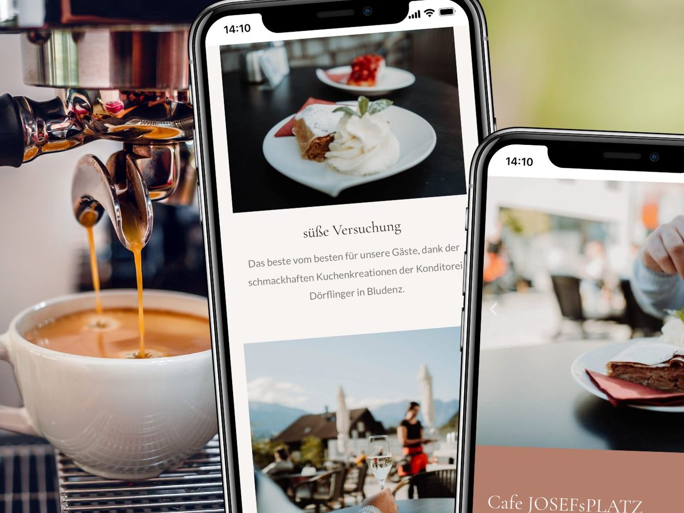 Für süße Kuchenfreuden arbeitet das Café mit der Konditorei Dörflinger in Bludenz zusammen.