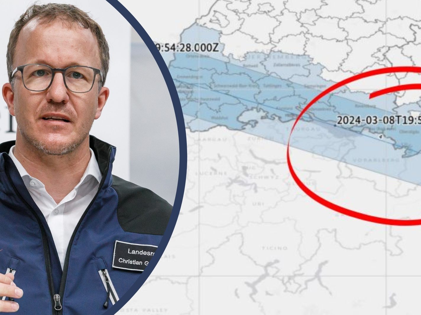 LR Gantner betont: "Über Änderungen der Situation halten wir die Bevölkerung natürlich auf dem Laufenden."