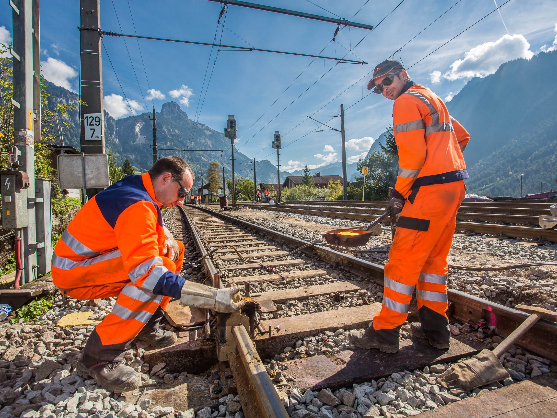 Bauarbeiten Arlbergbahnstrecke