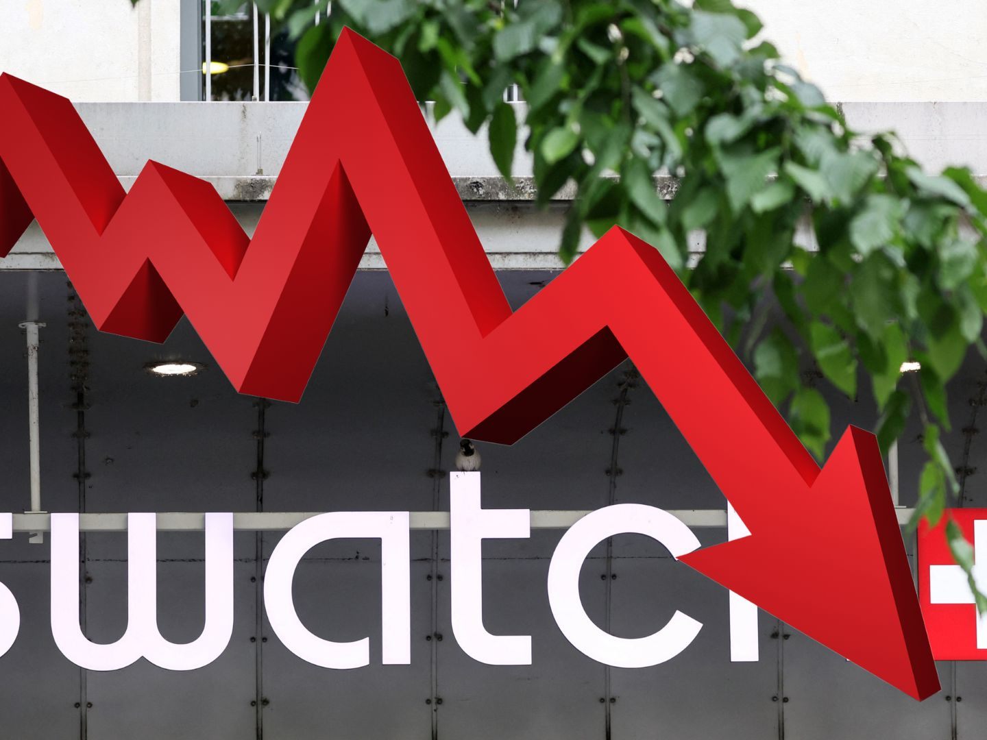 Die Aktie von Swatch ist weiter auf dem Sinkflug.