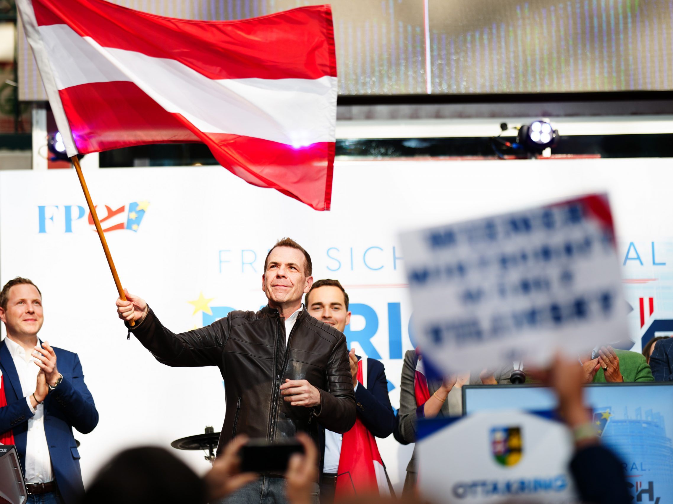 Die FPÖ mit Spitzenkandidat Vilimsky liegt bei Umfragen zur EU-Wahl stabil auf Platz eins.