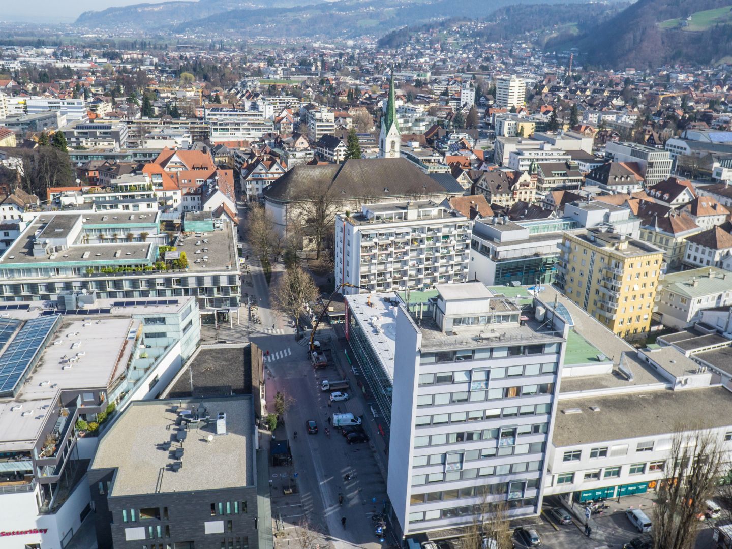 Dornbirn aus der Vogelperspektive