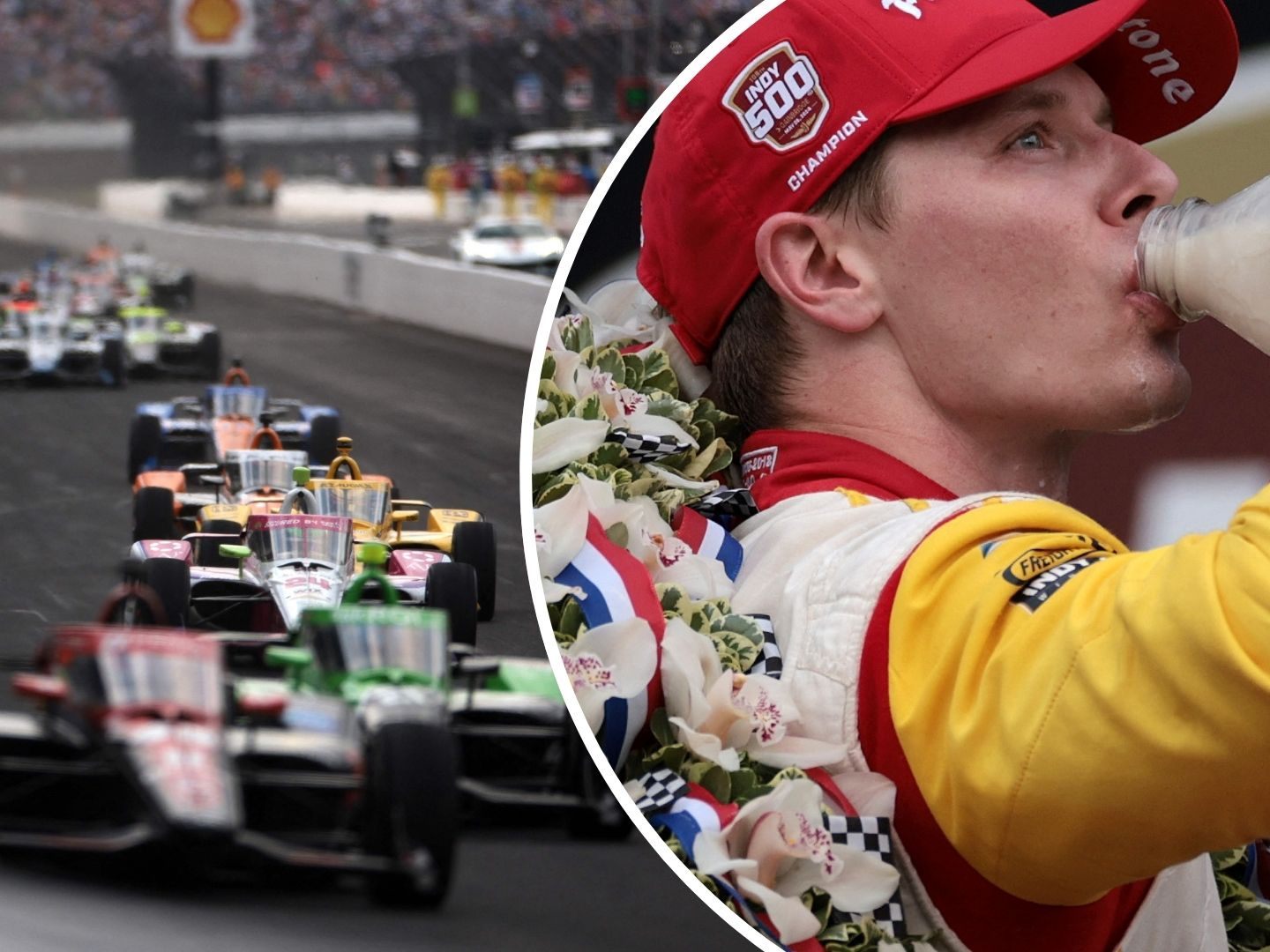 Beim Indy 500 gibt es für den Sieger traditionell Milch statt Champagner