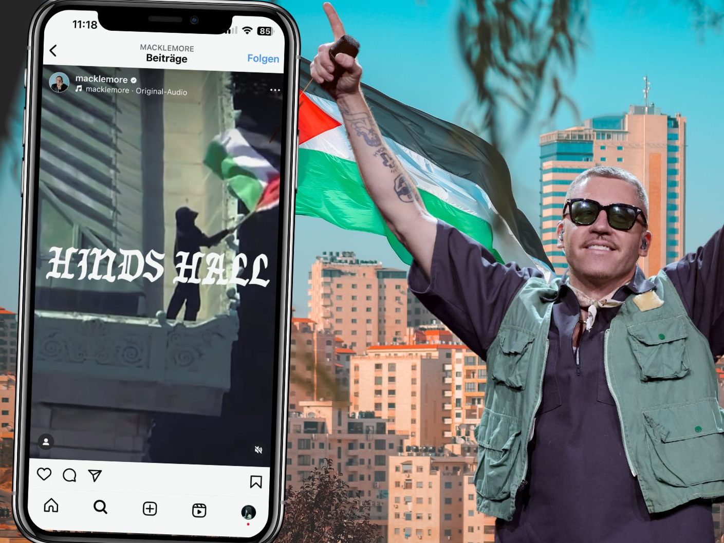 Der 40-jährige Sänger veröffentlichte den Song "Hind's Hall" am Montag (Ortszeit) über seine Profile in sozialen Medien.