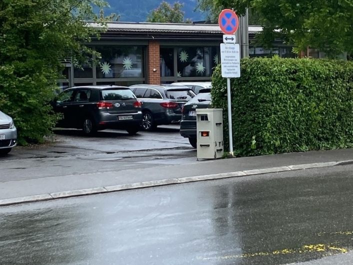 Hier steht in Lustenau eine neue Radarbox